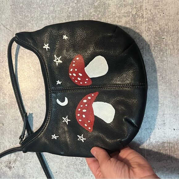 Vintage Leather painted Stone Mountain mini fairy purse - Picture 6 of 10